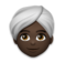 Woman Wearing Turban: Dark Skin Tone