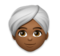 Woman Wearing Turban: Medium-Dark Skin Tone