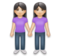 Women Holding Hands: Light Skin Tone