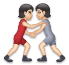 People Wrestling: Light Skin Tone