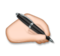 Writing Hand: Medium-Light Skin Tone