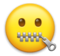 Zipper-Mouth Face