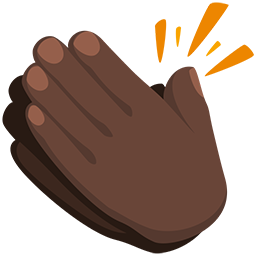 Clapping Hands: Dark Skin Tone