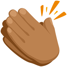 Clapping Hands: Medium Skin Tone