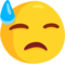Downcast Face with Sweat