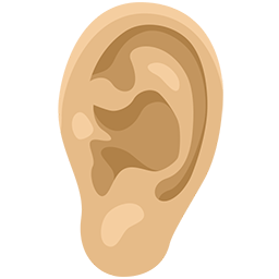 Ear: Medium-Light Skin Tone