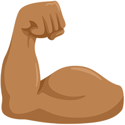 Flexed Biceps: Medium Skin Tone