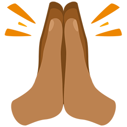 Folded Hands: Medium Skin Tone