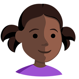 Girl: Dark Skin Tone
