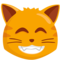 Grinning Cat with Smiling Eyes