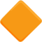 Large Orange Diamond
