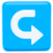 Left Arrow Curving Right