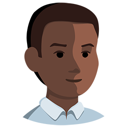 Man: Dark Skin Tone