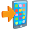 Mobile Phone with Arrow