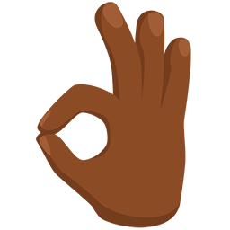 OK Hand: Medium-Dark Skin Tone