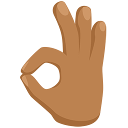 OK Hand: Medium Skin Tone