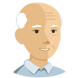 Old Man: Medium-Light Skin Tone