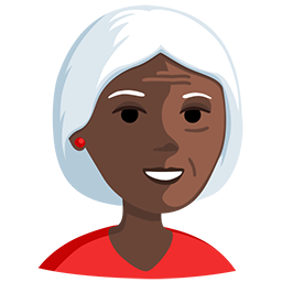 Old Woman: Dark Skin Tone