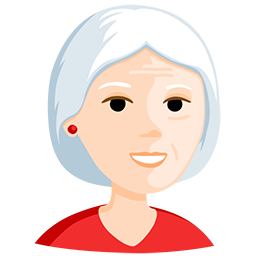 Old Woman: Light Skin Tone