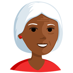 Old Woman: Medium-Dark Skin Tone