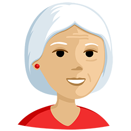 Old Woman: Medium-Light Skin Tone