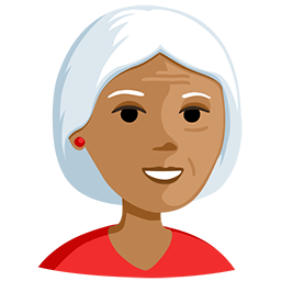 Old Woman: Medium Skin Tone