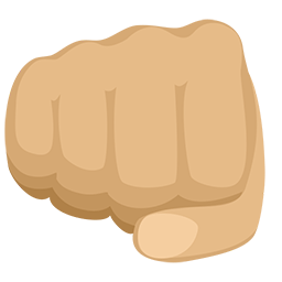 Oncoming Fist: Medium-Light Skin Tone