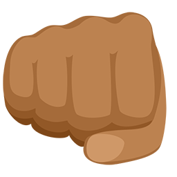 Oncoming Fist: Medium Skin Tone