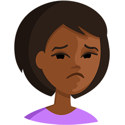 Person Frowning: Medium-Dark Skin Tone