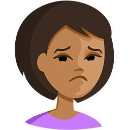 Person Frowning: Medium Skin Tone