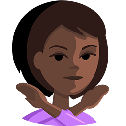 Person Gesturing No: Dark Skin Tone