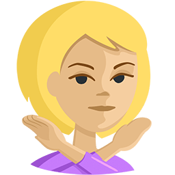 Person Gesturing No: Medium-Light Skin Tone