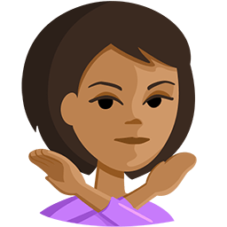 Person Gesturing No: Medium Skin Tone