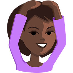 Person Gesturing OK: Dark Skin Tone