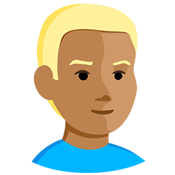 Person: Medium Skin Tone, Blond Hair