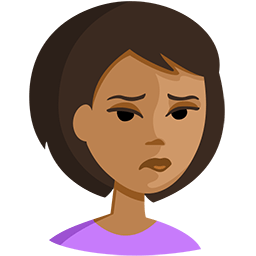 Person Pouting: Medium Skin Tone