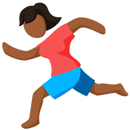 Person Running: Medium-Dark Skin Tone