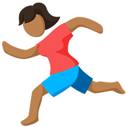 Person Running: Medium Skin Tone