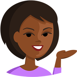 Person Tipping Hand: Medium-Dark Skin Tone