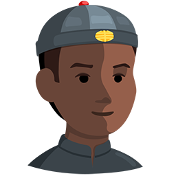 Person with Skullcap: Dark Skin Tone