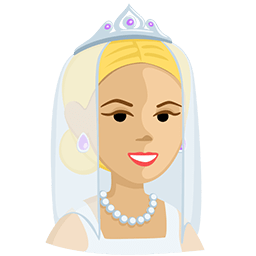 Person with Veil: Medium-Light Skin Tone