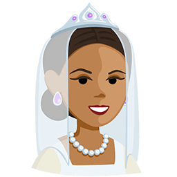Person with Veil: Medium Skin Tone