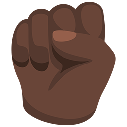 Raised Fist: Dark Skin Tone