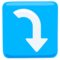Right Arrow Curving Down