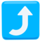 Right Arrow Curving Up