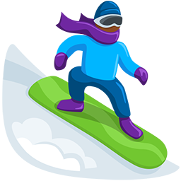 Snowboarder: Medium-Dark Skin Tone