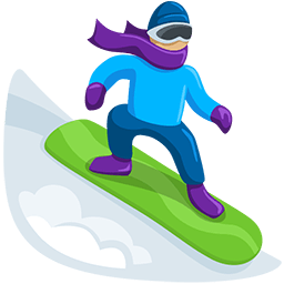 Snowboarder: Medium-Light Skin Tone