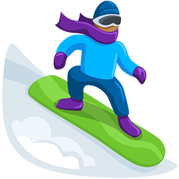 Snowboarder: Medium Skin Tone