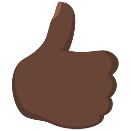 Thumbs Up: Dark Skin Tone