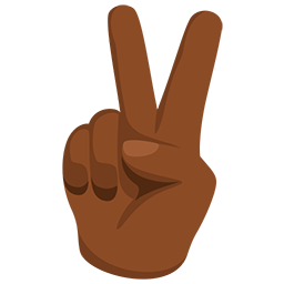 Victory Hand: Medium-Dark Skin Tone